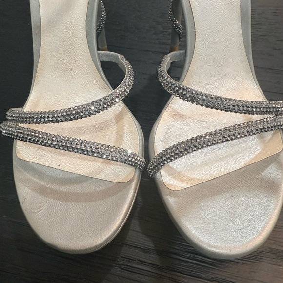 Rene Caovilla MARGOT SILVER PLATFORM SANDAL 120 - Picture 9 of 11